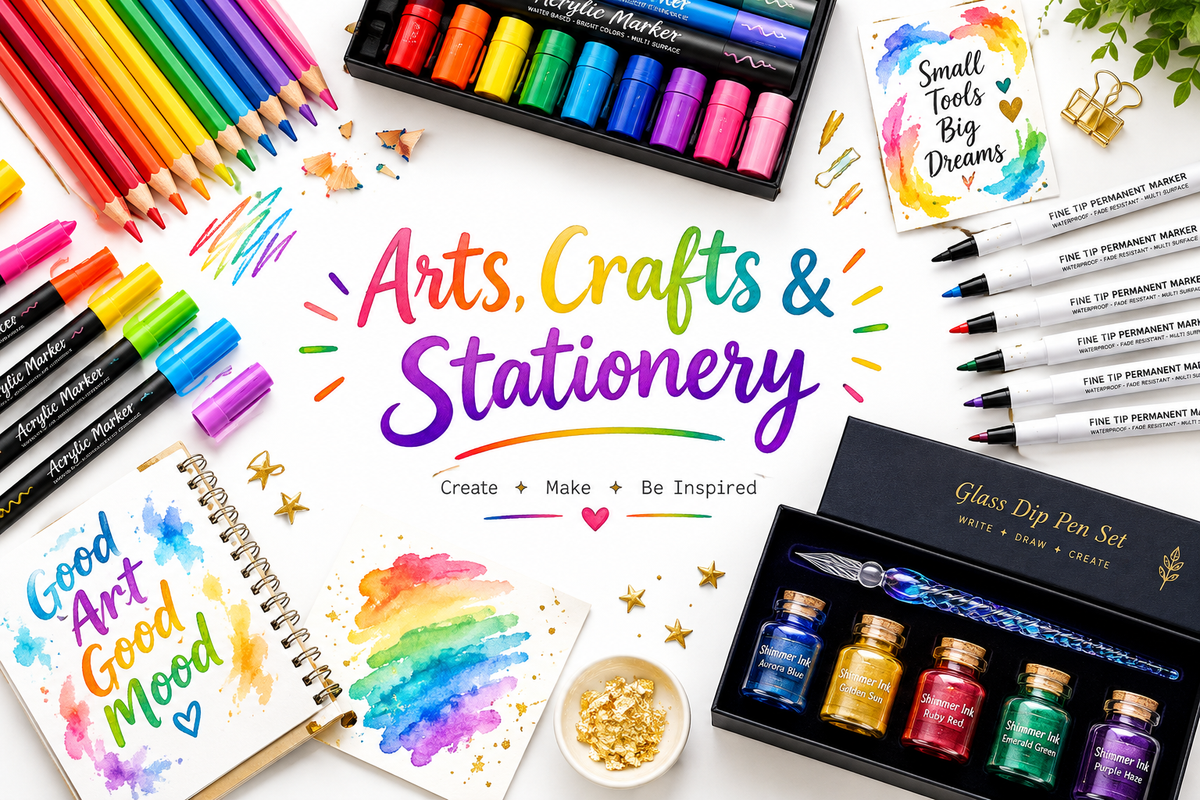 Arts, Crafts & Stationery Banner