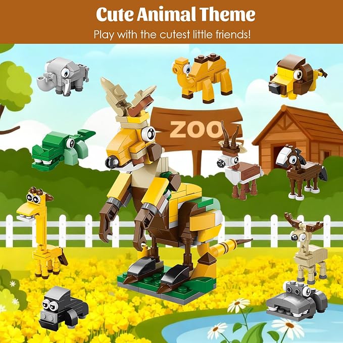 30PCS Mini Animal Building Blocks 3 Themes