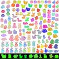 200PCS Glow in the Dark Mini Resin Animals 32 Styles